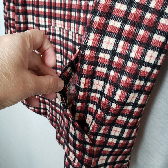 Lularoe Amber Womens Lightweight Pull Over Hoodie Kangaroo Pockets Plaid Sz S - Picture 4 of 12